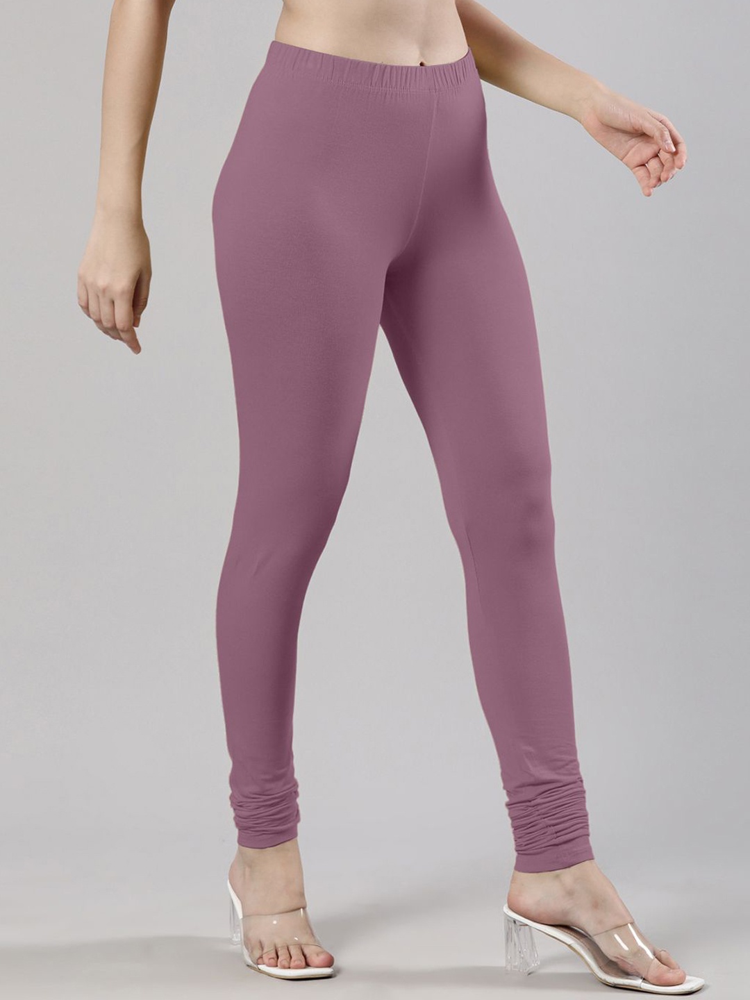 

Femmora Mid-Rise Churidar-Length Leggings, Lavender