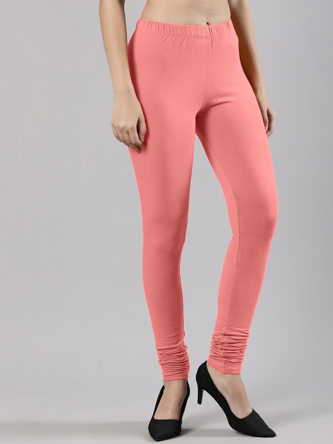 

Femmora Mid-Rise Churidar-Length Leggings, Rose