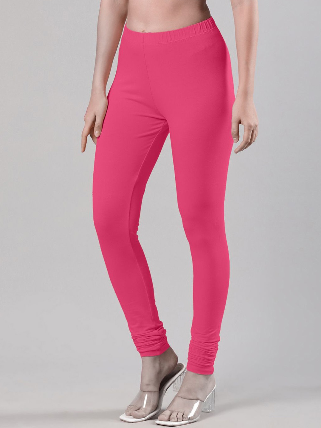 

Femmora Mid-Rise Churidar-Length Leggings, Fuchsia