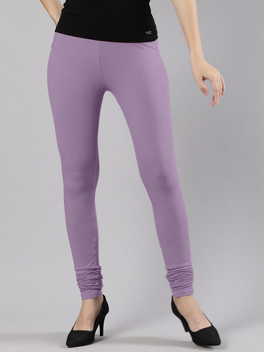 

Femmora Mid-Rise Churidar-Length Leggings, Violet