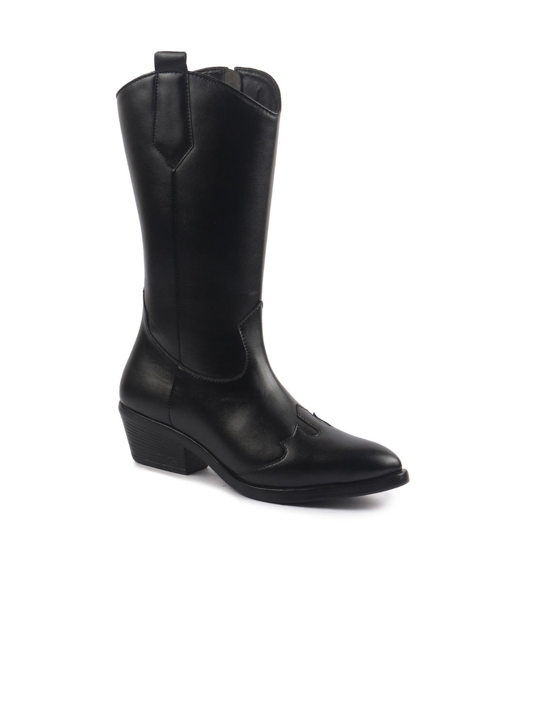 

FAUSTO Women Knee Length Winter Boots, Black