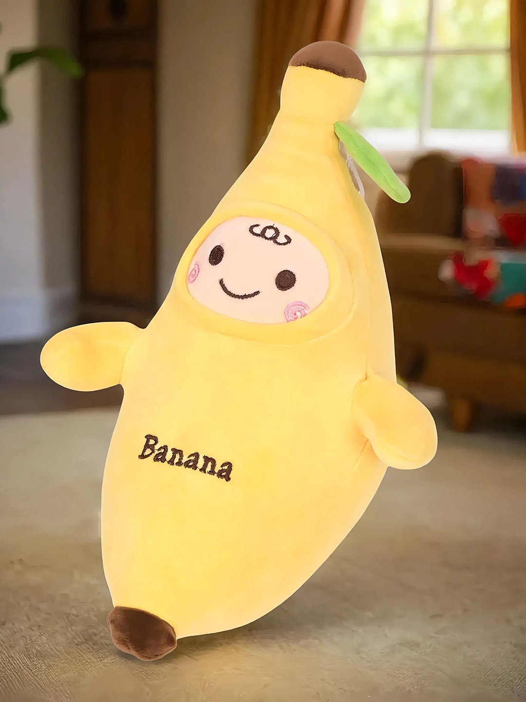 

BESTIES Banana Super Soft Stuffed Toy Cushion, Yellow