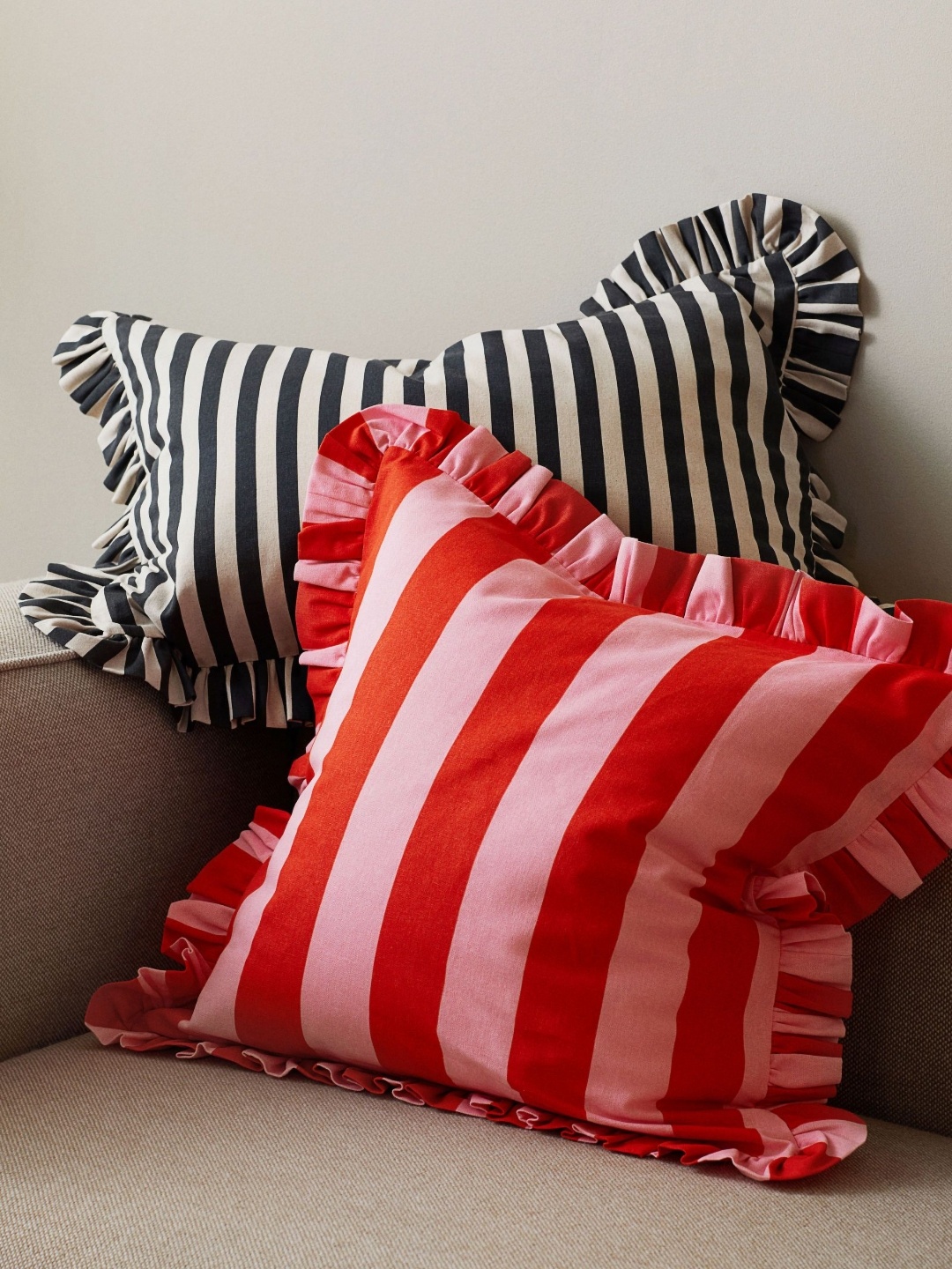 

H&M Orange Frill-Trimmed Cushion Cover