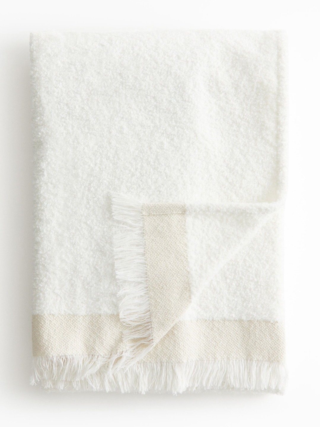 

H&M White Boucl Blanket
