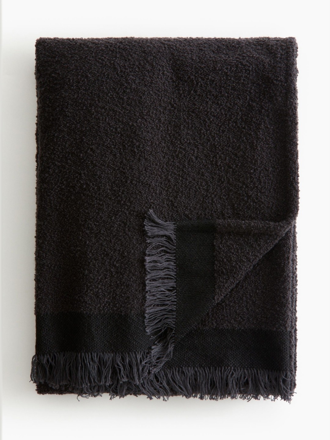 

H&M Grey Boucl Blanket