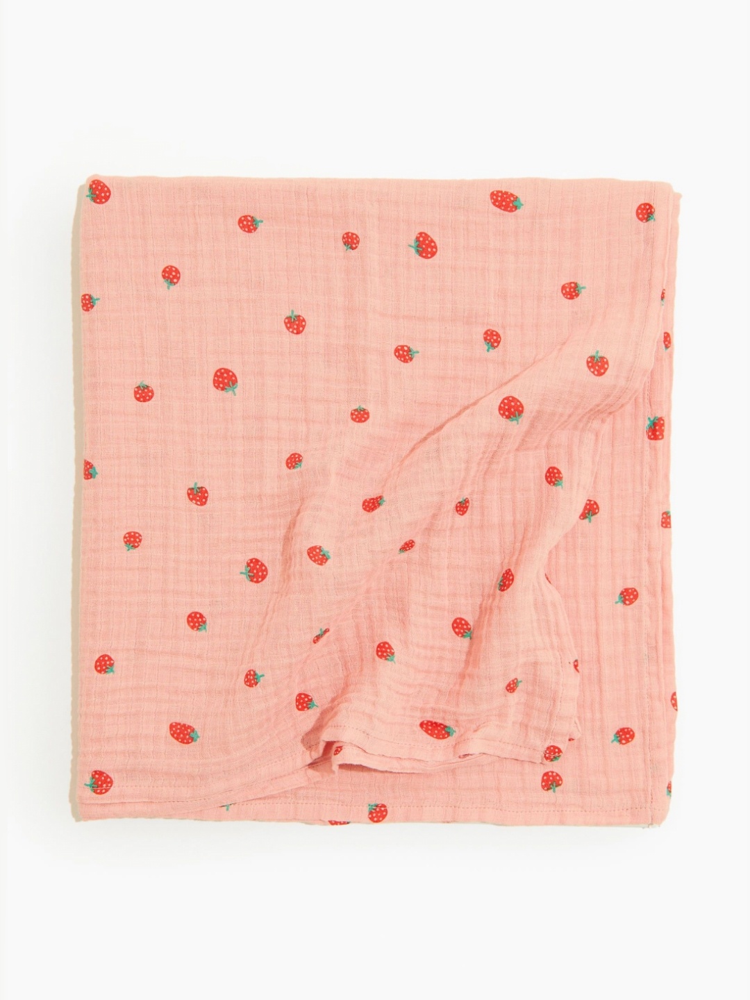 

H&M Pink Muslin Pure Cotton Baby Blanket