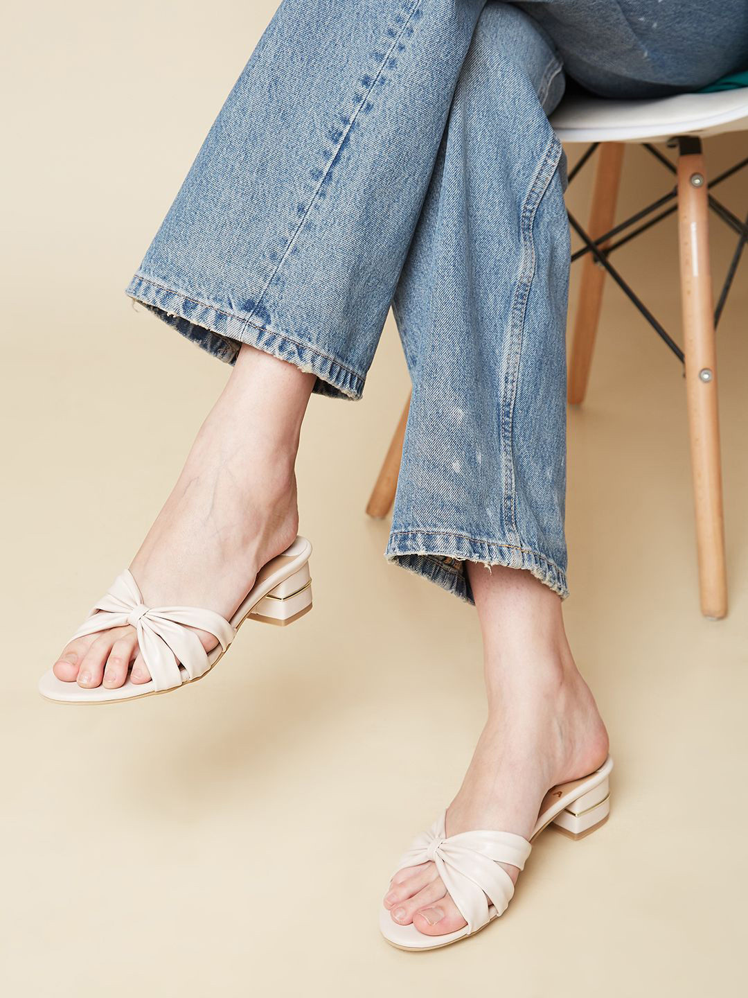 

Rocia Women Block Heel Open Toe Sandals, Beige