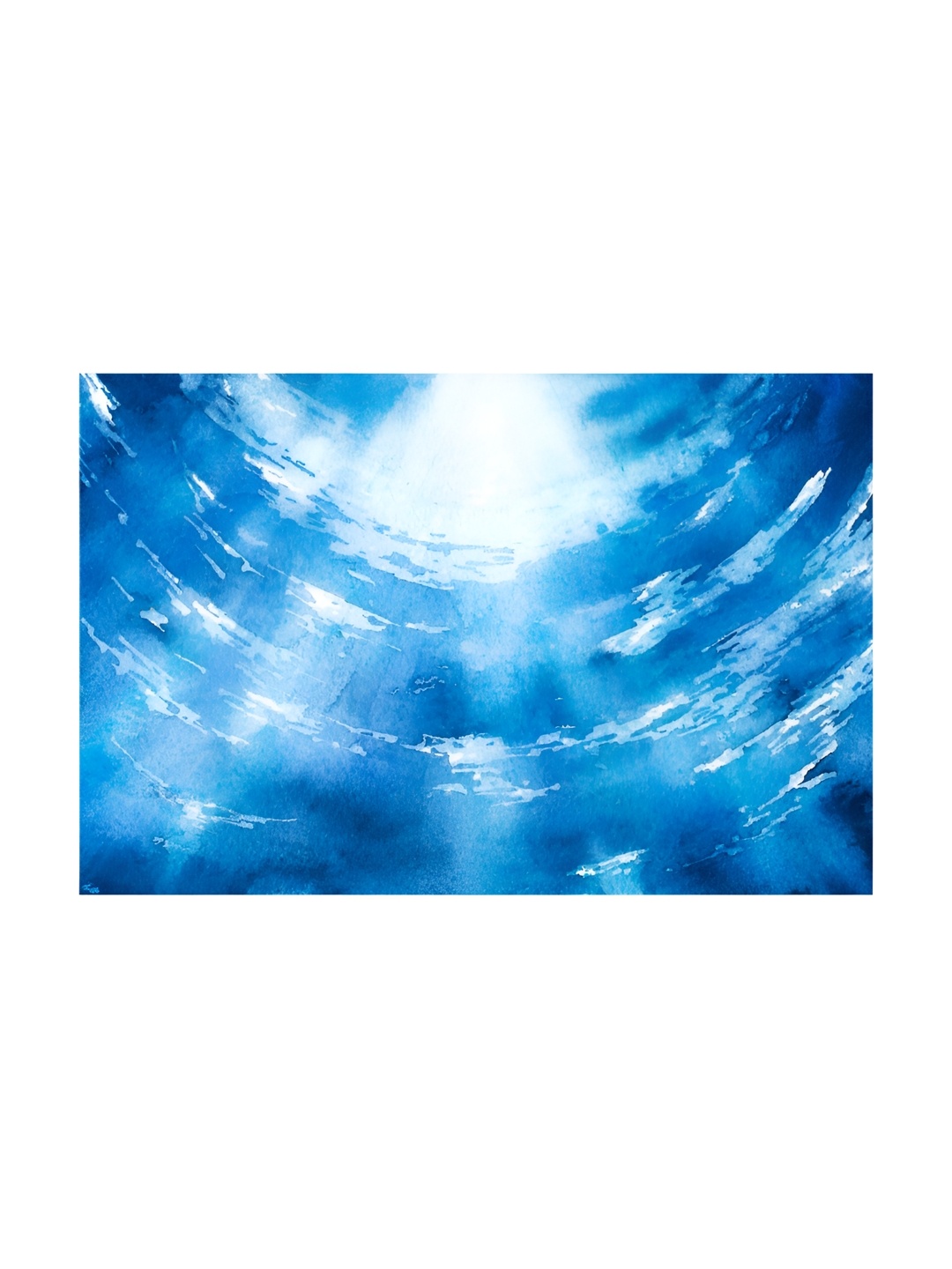 

Inephos Blue & White Abstract Printed Canvas Wall Art