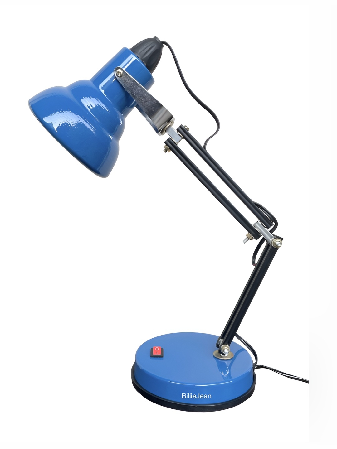 

BillieJean Pixar Blue Aluminium Frustum Shaped Table Lamp