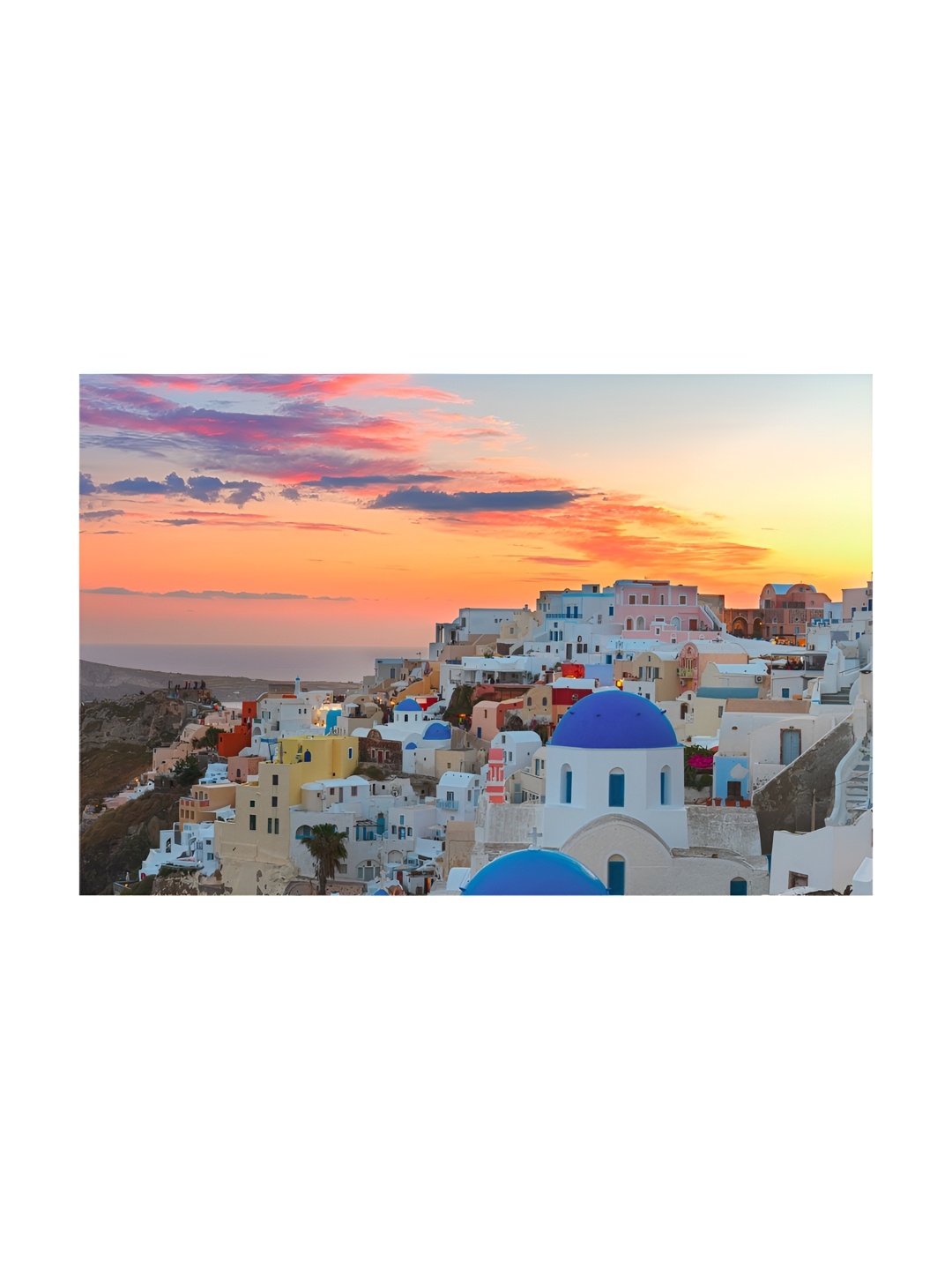 

Inephos Blue & Orange 1 Piece Printed Canvas Wall Art