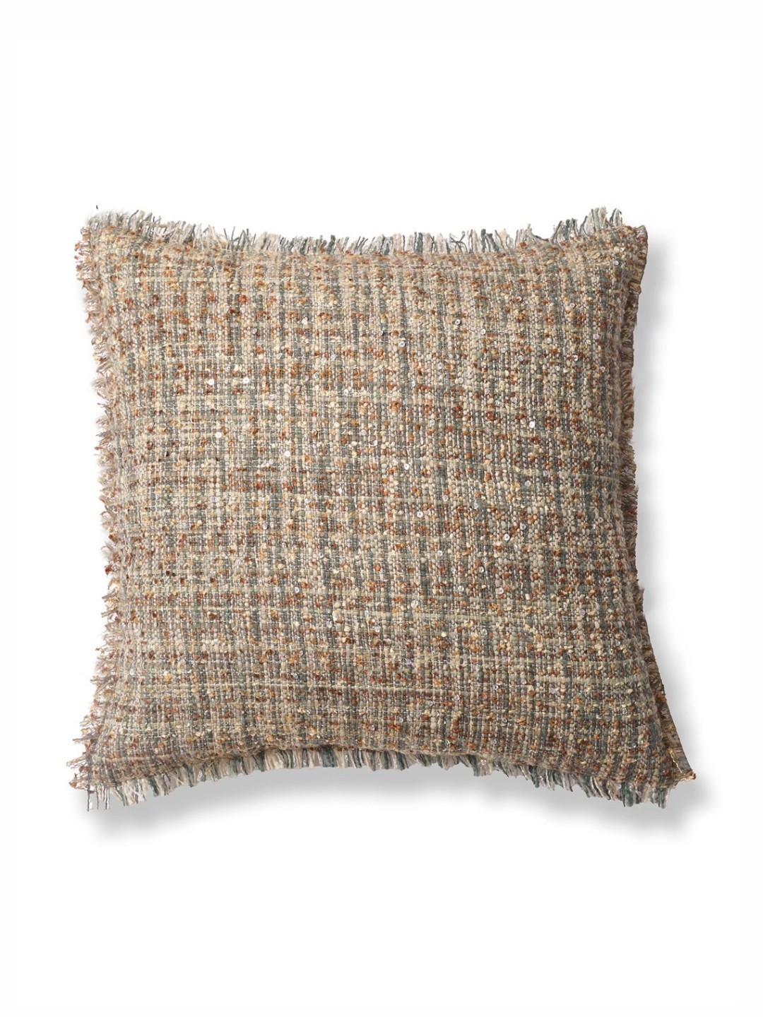 

ONSETHOMES Dastaan Beige Self Design Square Cushion Covers