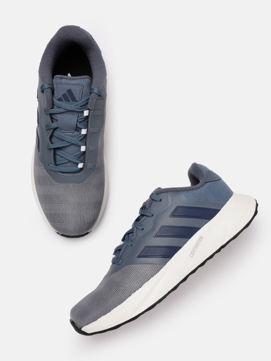 

ADIDAS Men LightRun-Win Running Shoes, Grey
