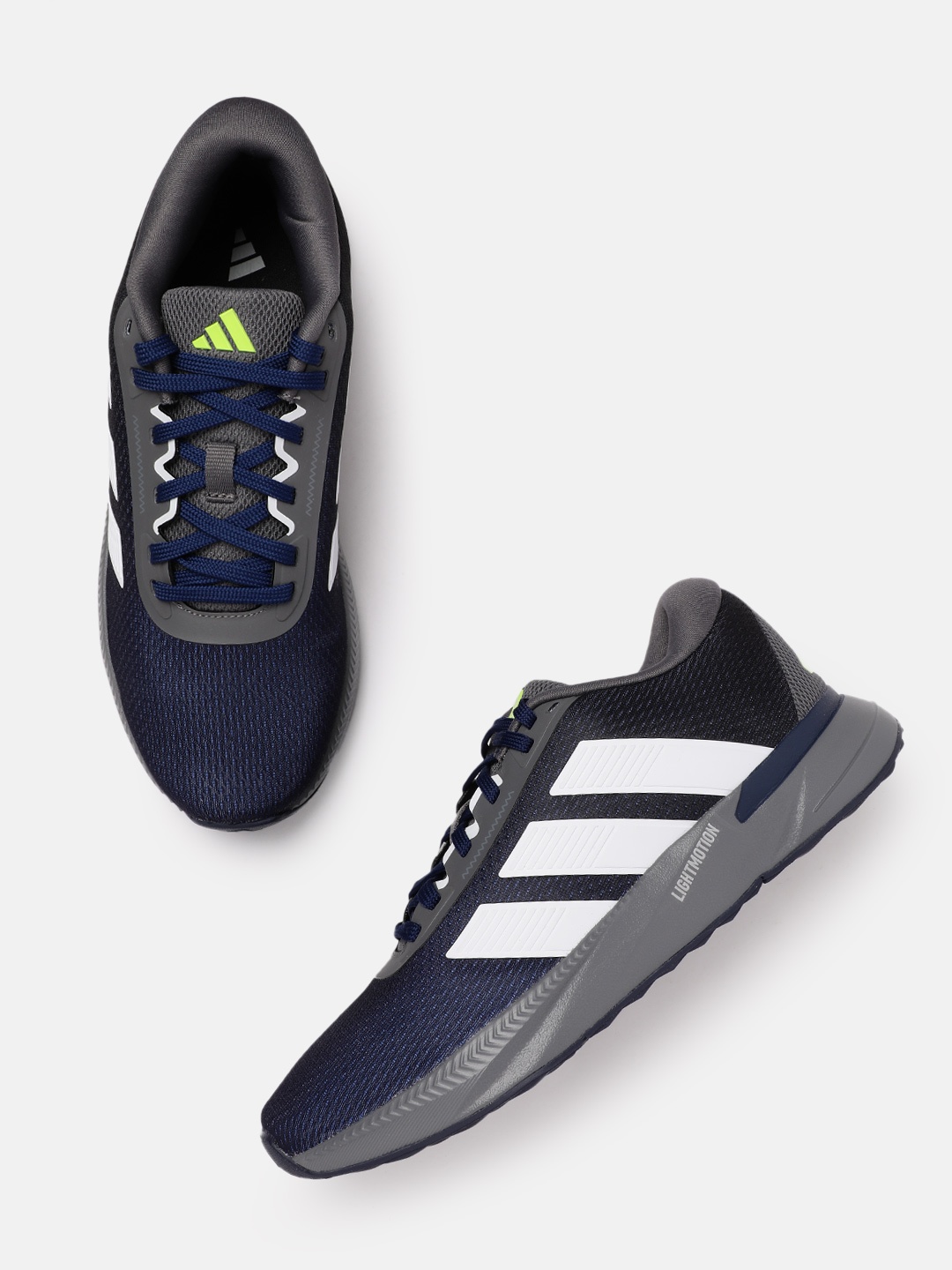 

ADIDAS Men Lightrun Bold Ortholite Running Shoes, Navy blue