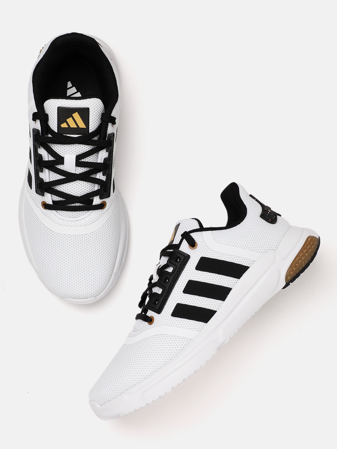 

ADIDAS Men Woven Design Tracktress Running Shoes, White