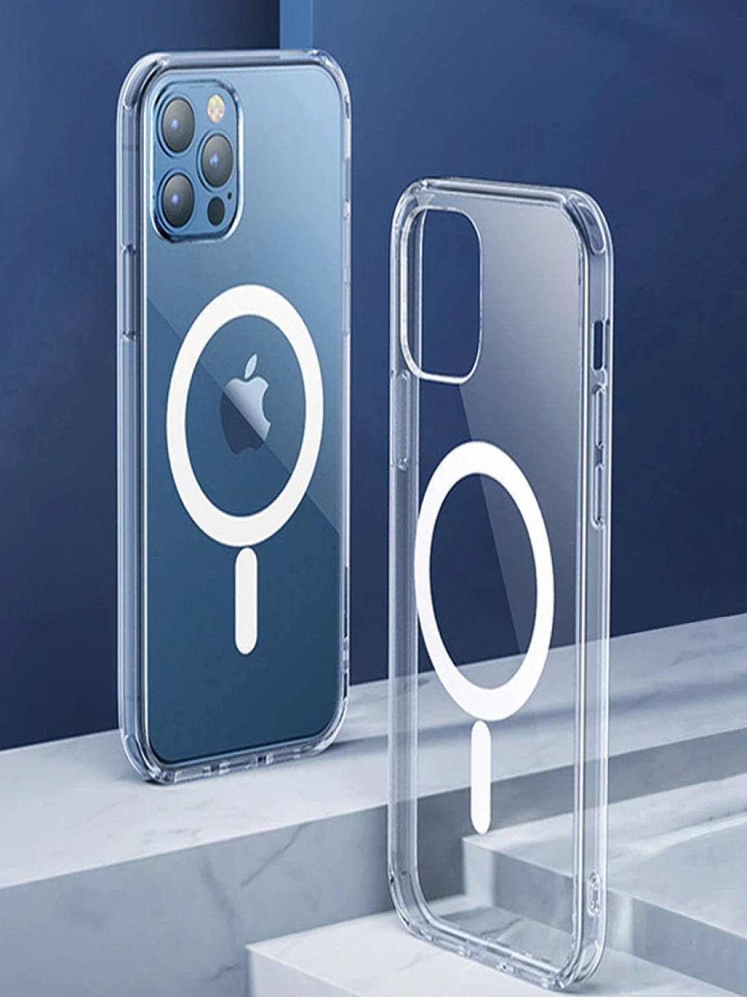 

Luxury Kase Original Acrylic Magsafe Magnetic Wireless Charging iPhone 12 Pro Back Case, Transparent