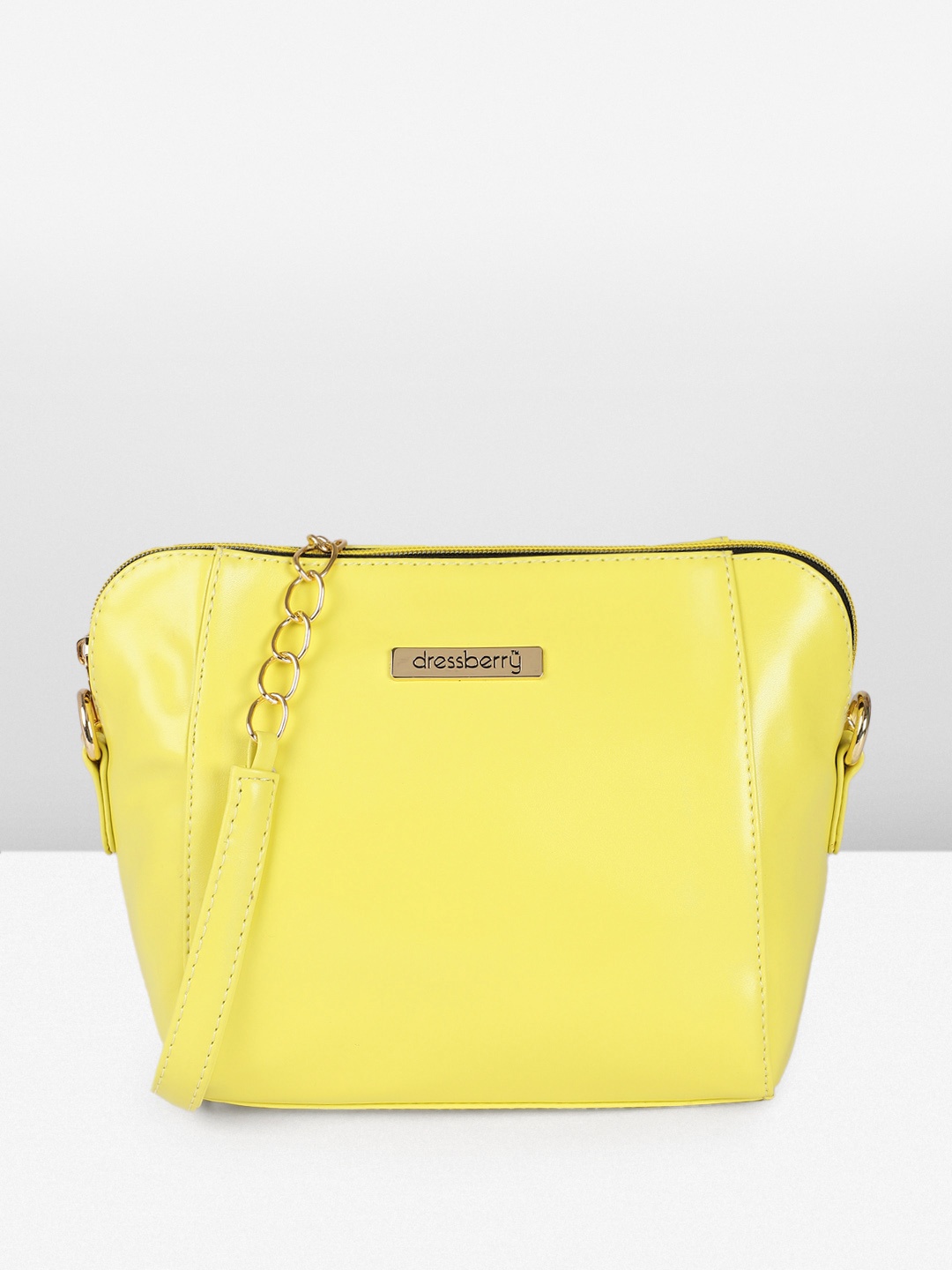 

DressBerry Solid Crossbody Sling Bag, Yellow