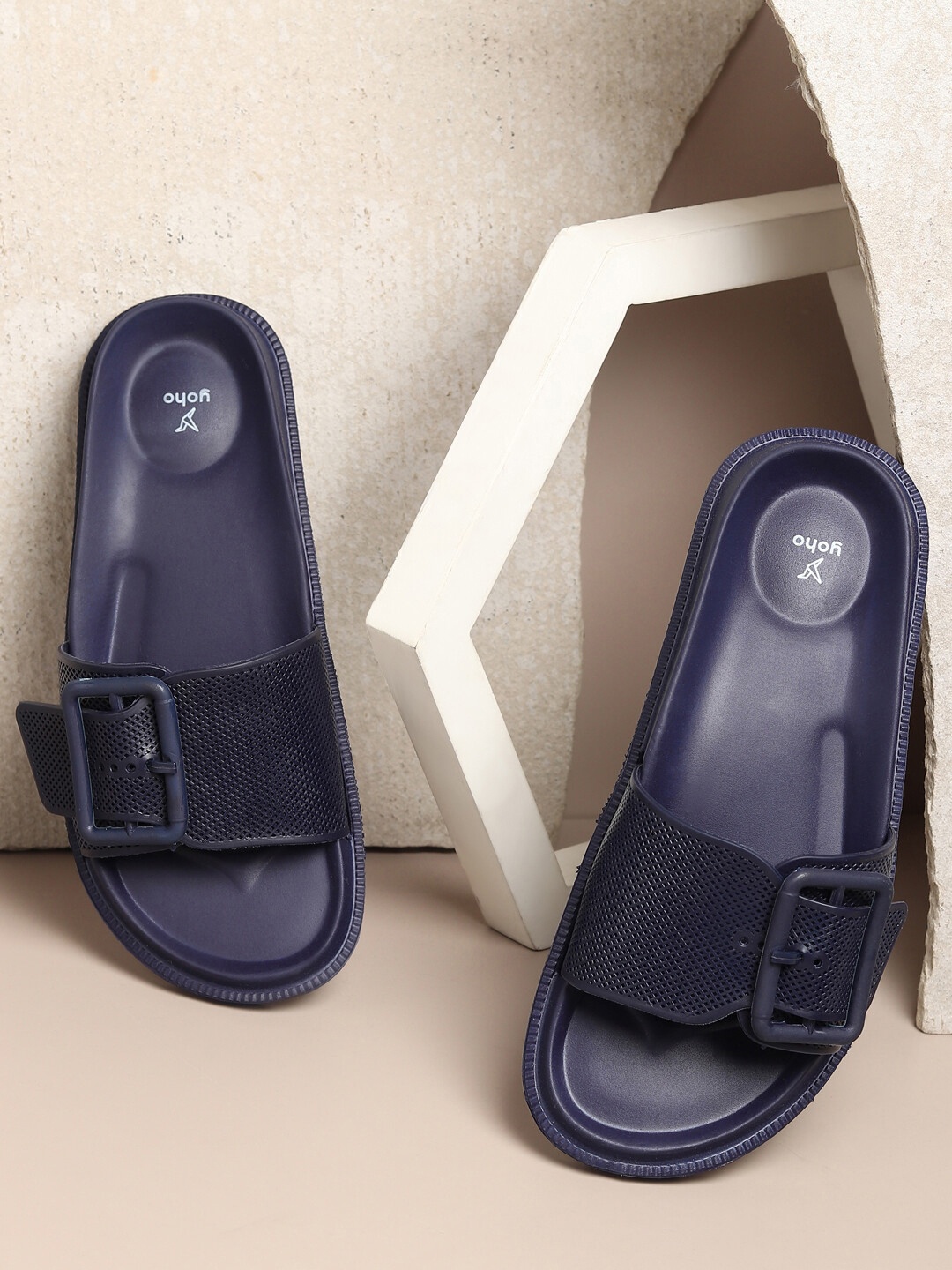 

YOHO Women Grape Slides Ultimate Comfort & Trendy Slider, Navy blue