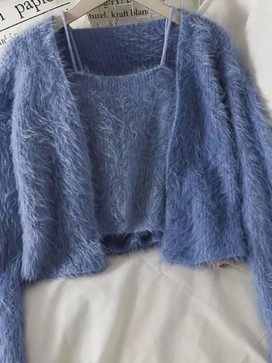 

Alamode By Akanksha Women Blue Daffy Sweater Set