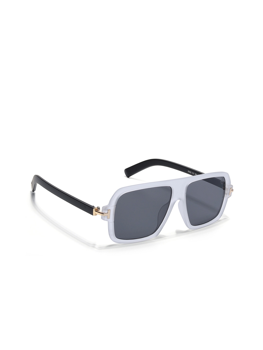 

Eyejack Unisex Square Sunglasses with UV Protected Lens 9392CL1055, Black