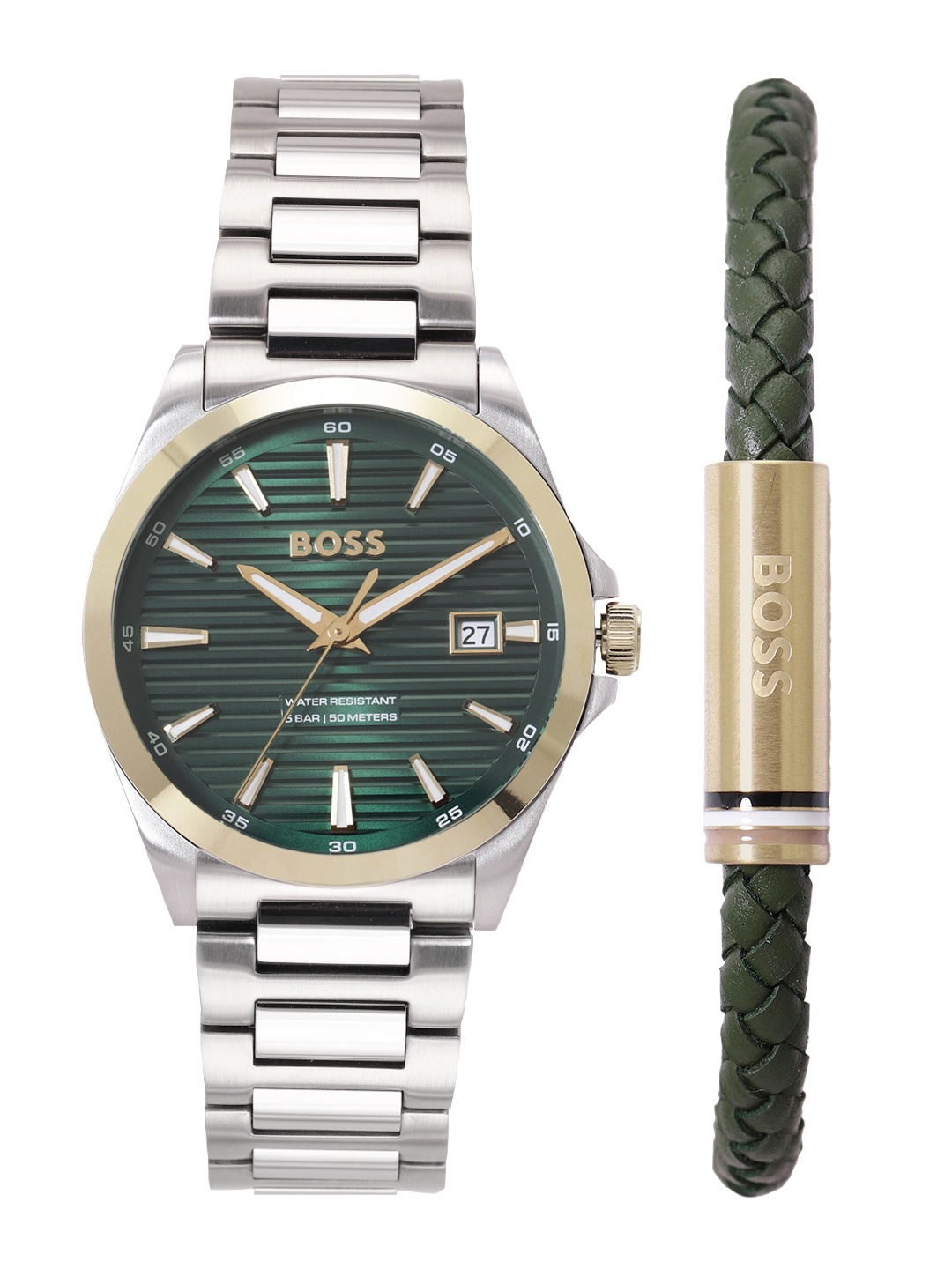 

BOSS Men Strike Analogue Watch Gift set -1570179, Green