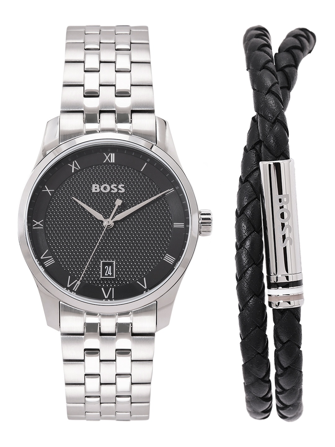 

BOSS Men Principle Analogue Watch Gift set 1570177, Black