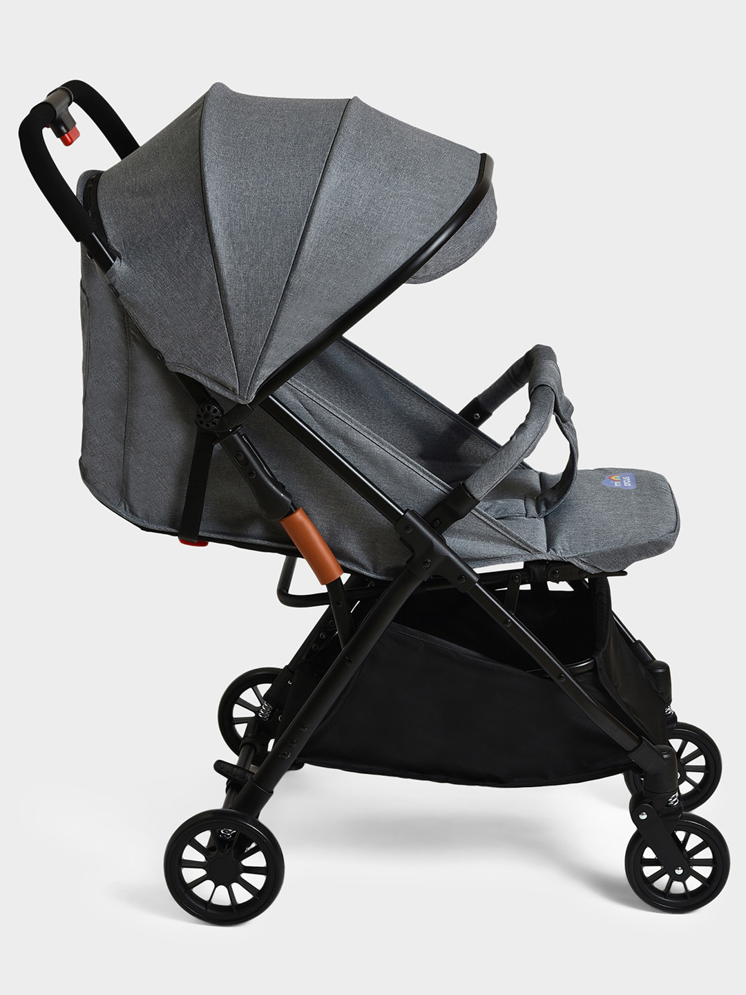 

MiArcus Kids Grey Solid Baby Stroller