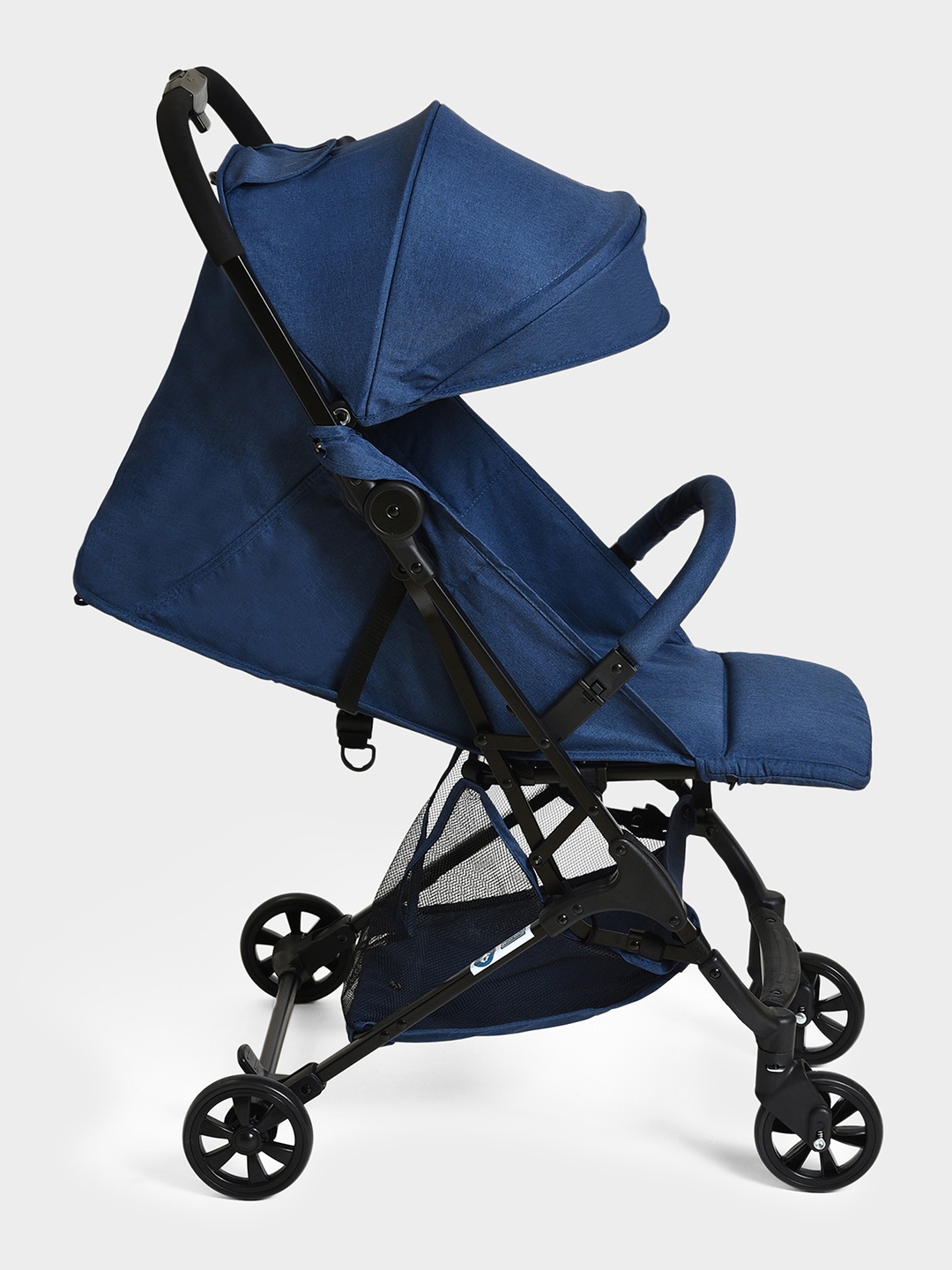 

MiArcus Kids Premium Solid Black Blue Stroller