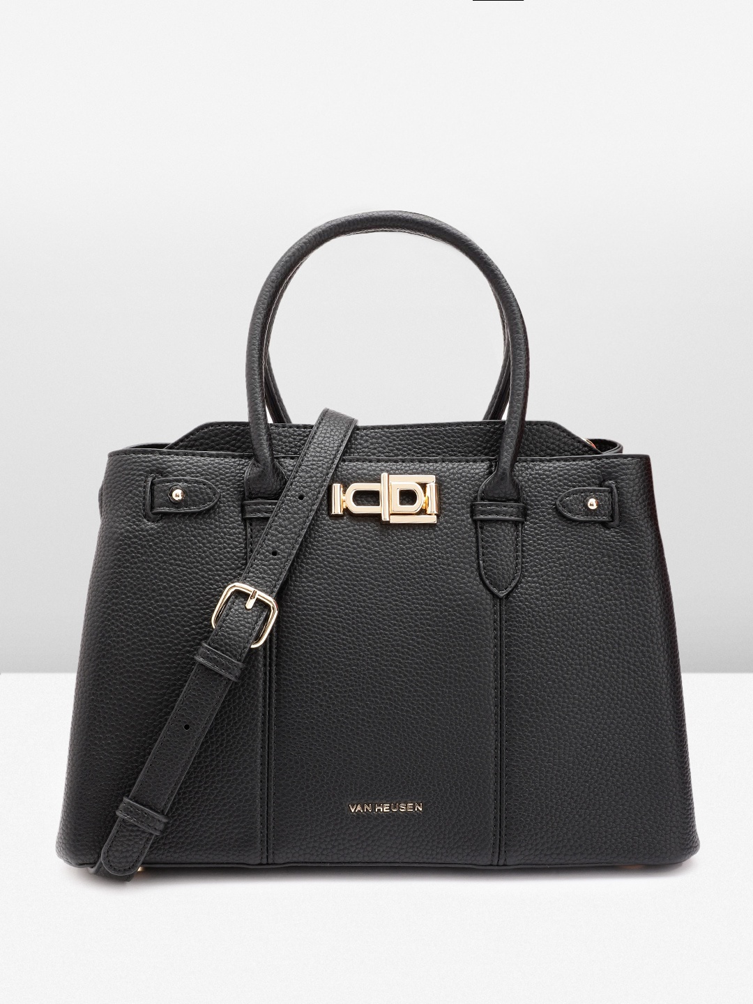 

Van Heusen Structured Handheld Bag, Black