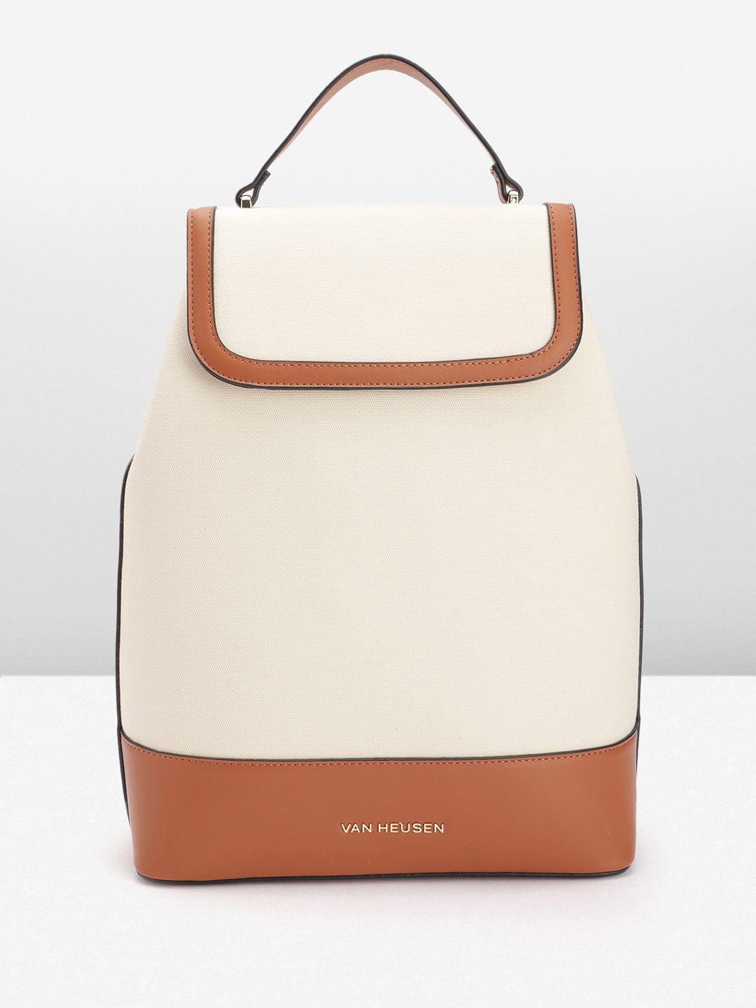 

Van Heusen Women Colourblocked Backpack, Off white
