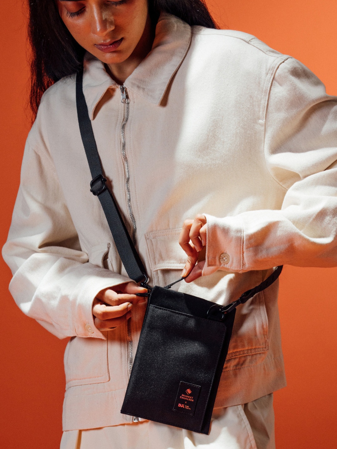 

DailyObjects Structured Hobo Bag, Orange