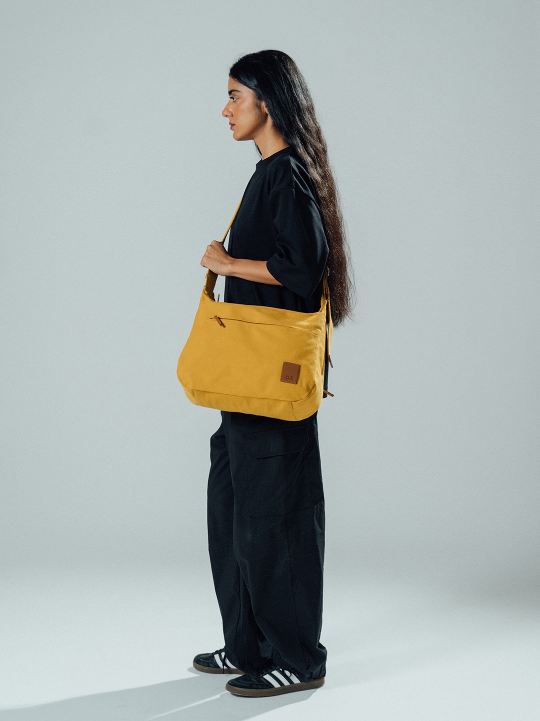 

DailyObjects Structured Shoulder Bag, Mustard
