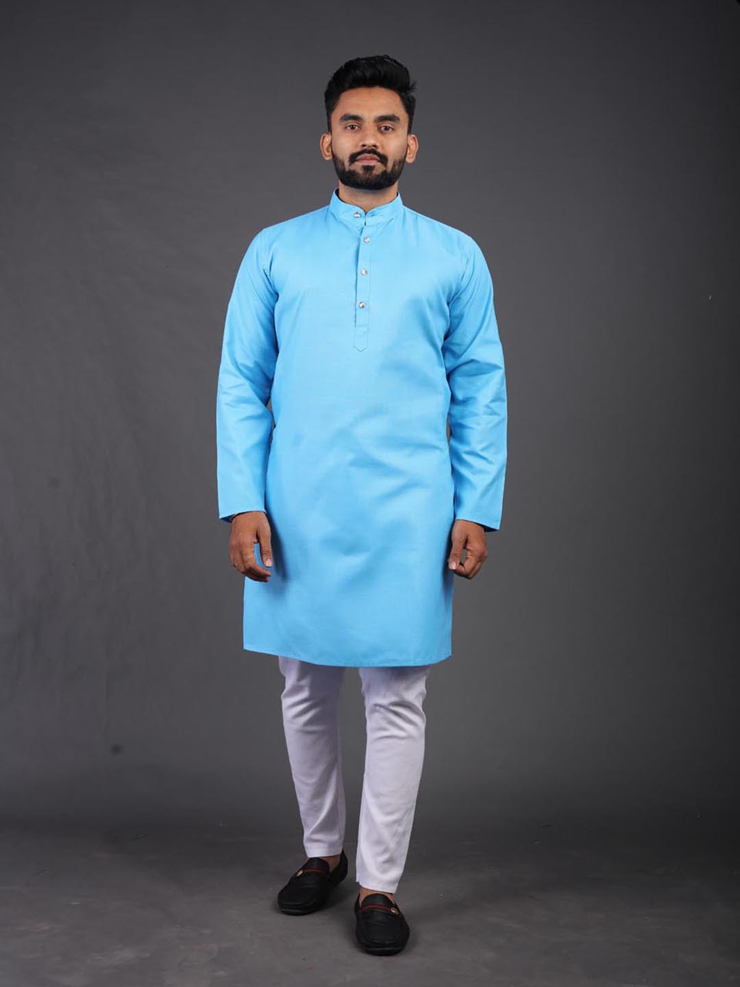 

BAESD Men Kurta, Blue