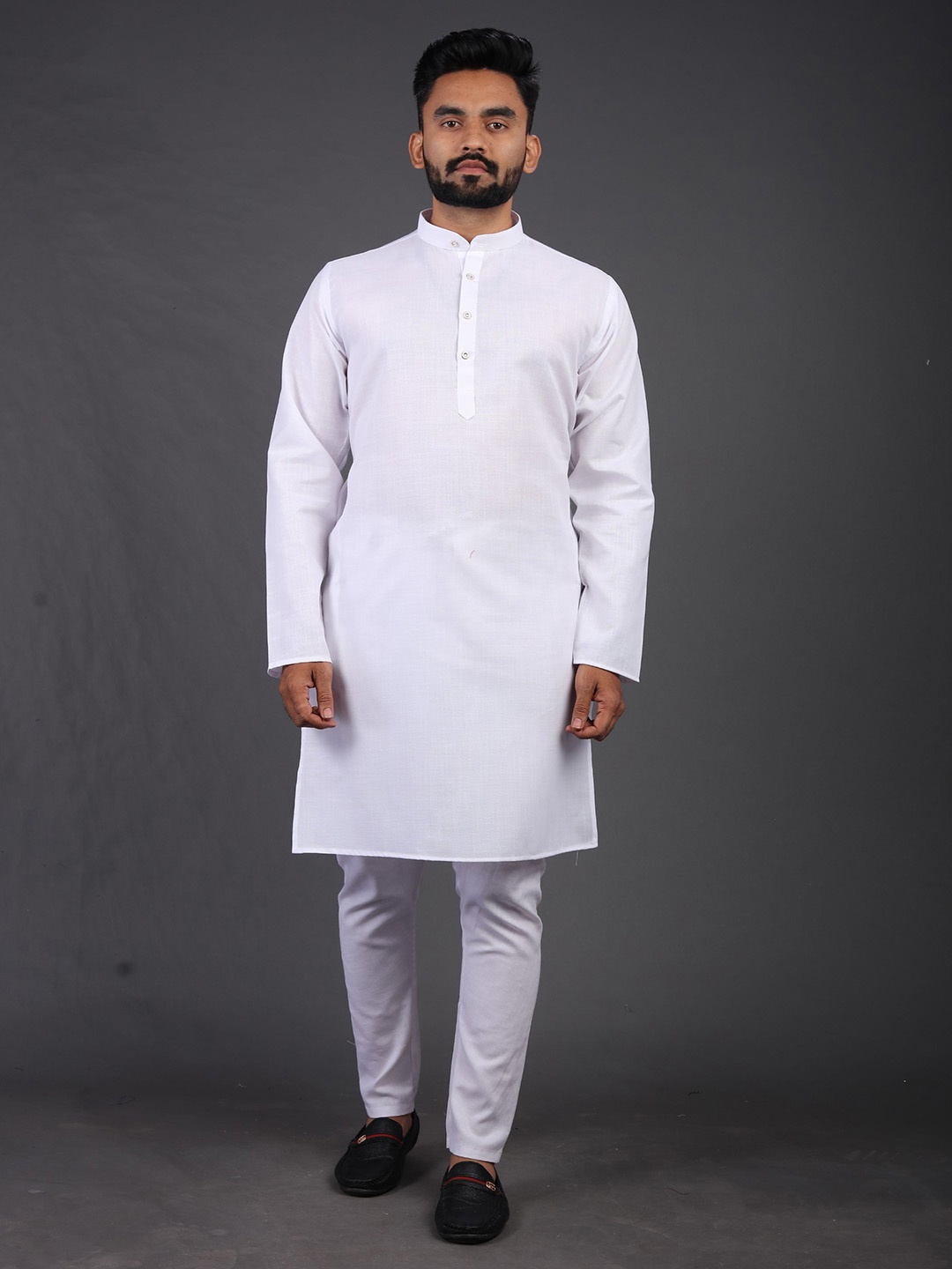 

BAESD Men Kurta, White