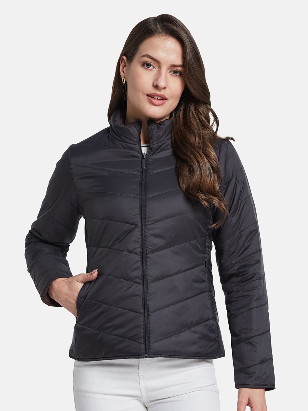 

METTLE Women Padded Jacket, Black