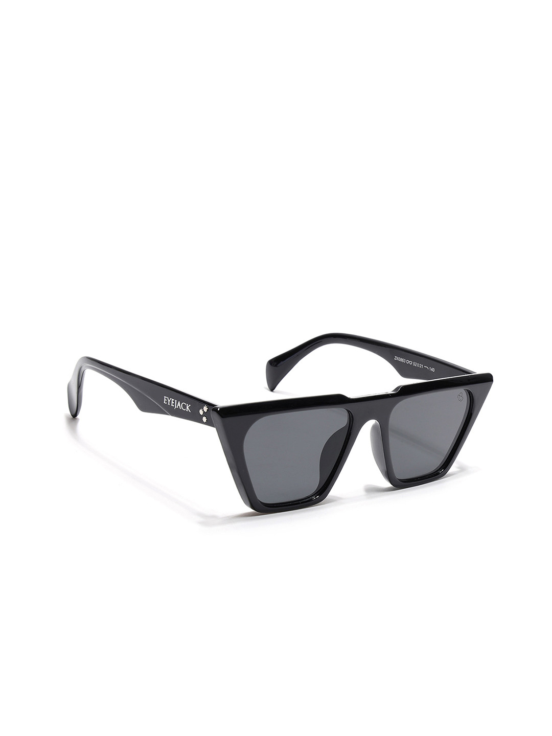 

Eyejack Unisex Cateye Sunglasses with UV Protected Lens 3863CL1014, Black