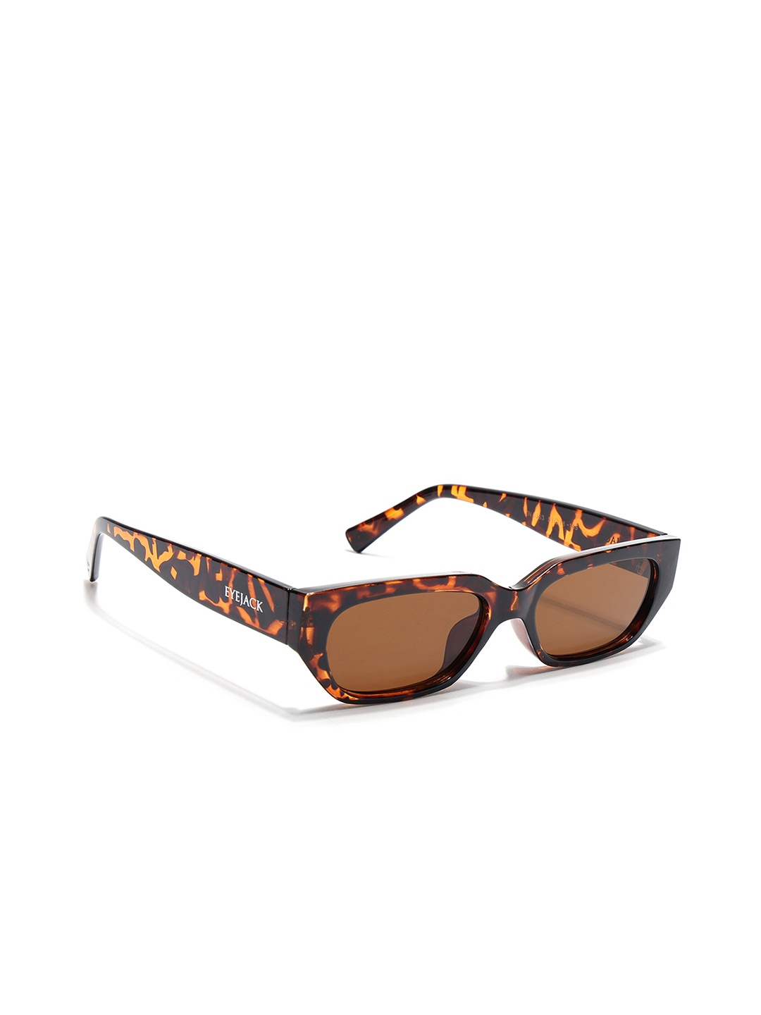 

Eyejack Unisex Rectangle Sunglasses with UV Protected Lens 3563CL988, Brown