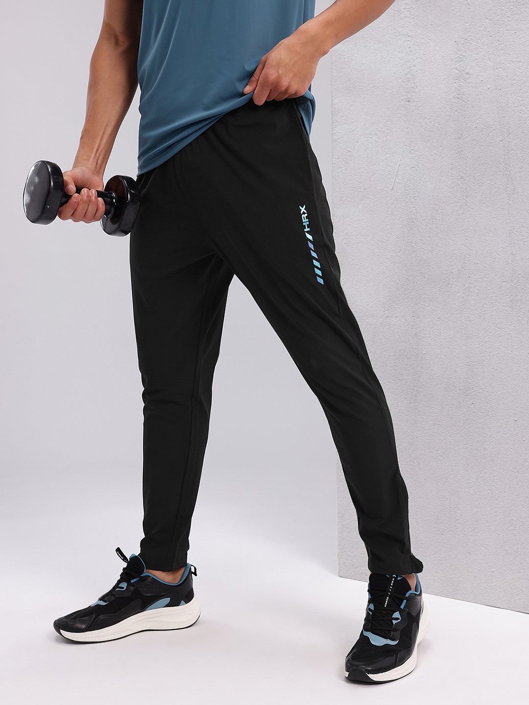 

HRX by Hrithik Roshan Men Rapid-Dry Training Track Pants, Black