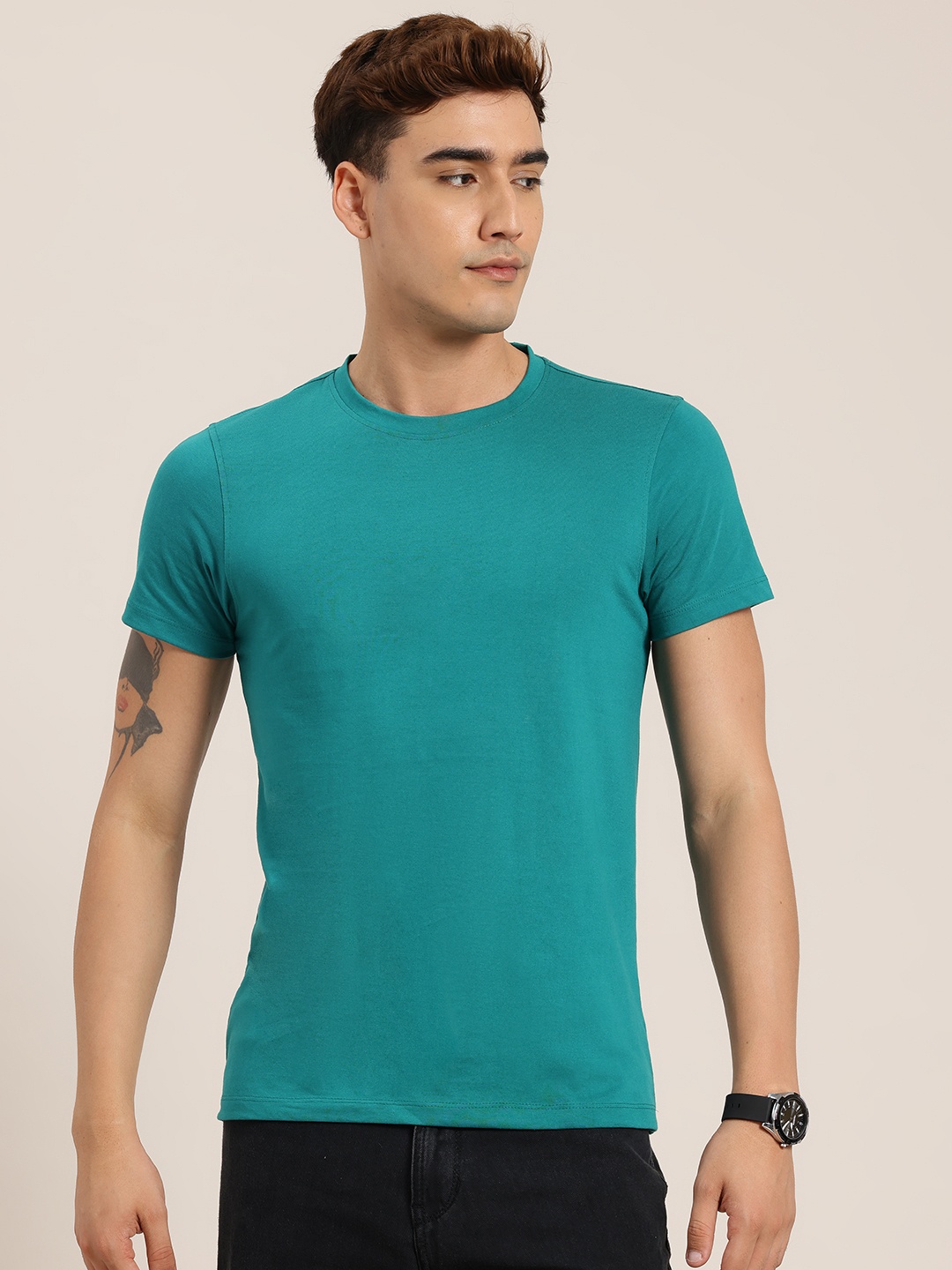 

HERE&NOW Men T-shirt, Teal