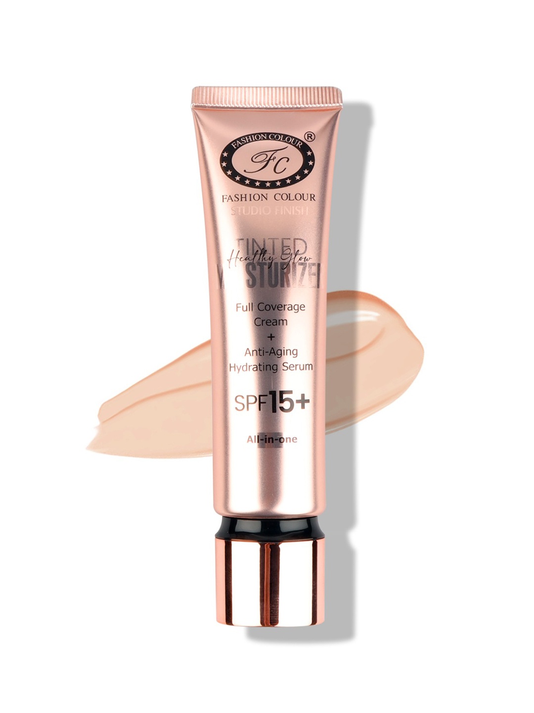 

Fashion Colour Tinted Moisturizer Full Coverage Cream With SPF 15+ - 100 ml - Natural 01, Beige