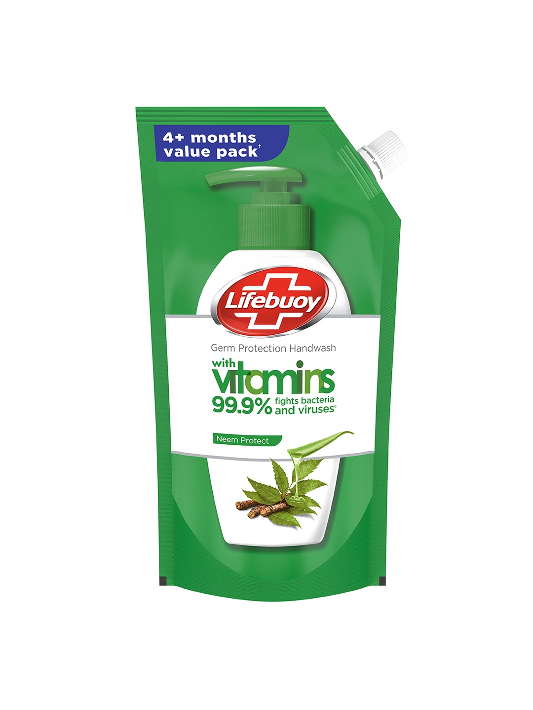 

Lifebuoy Neem Protect Hand Wash Refill Pack with Neem & Aloe Extract - 675 ml, Green