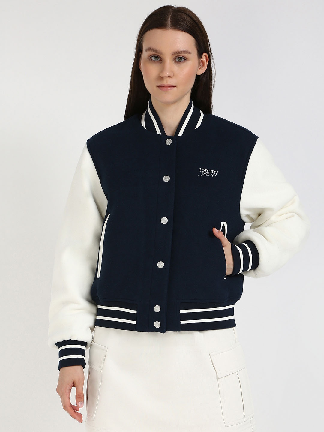 

Tommy Hilfiger Women Cape Jacket with Embroidered, Blue