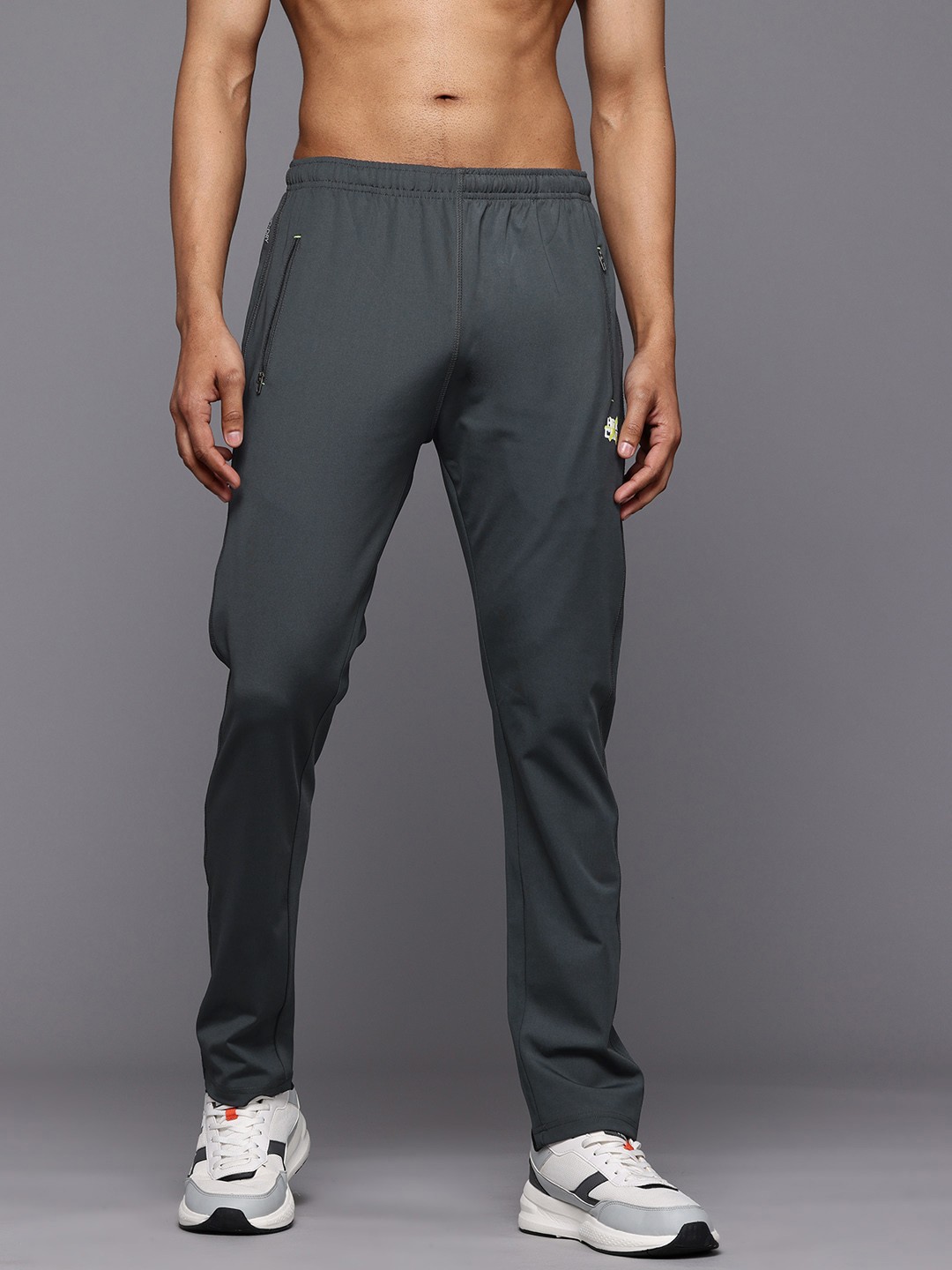 

HRX by Hrithik Roshan Men Rapid-Dry Training Track Pants, Grey