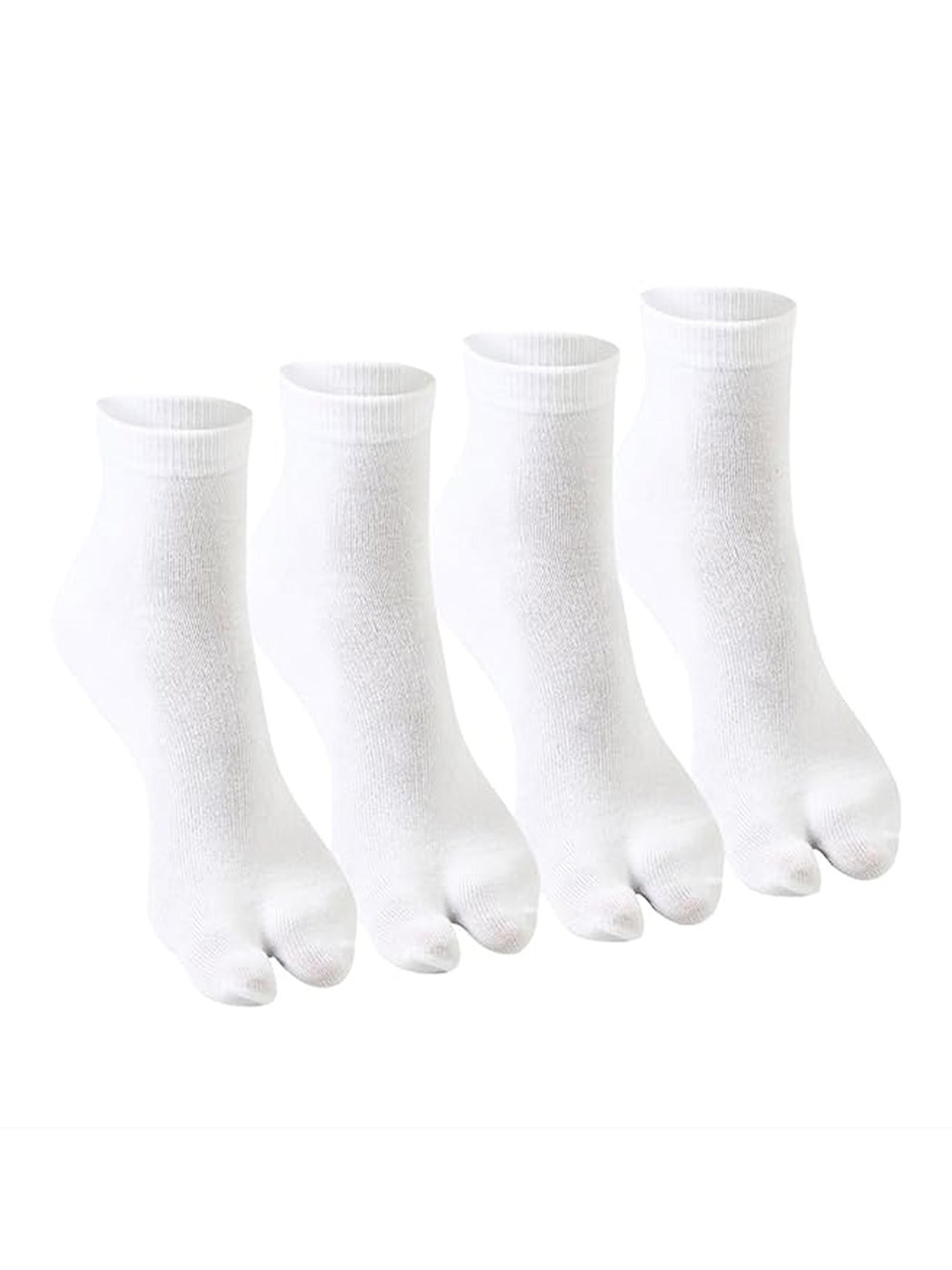 

Supersox Women Pack Of 4 Ankle Thumb Socks, White