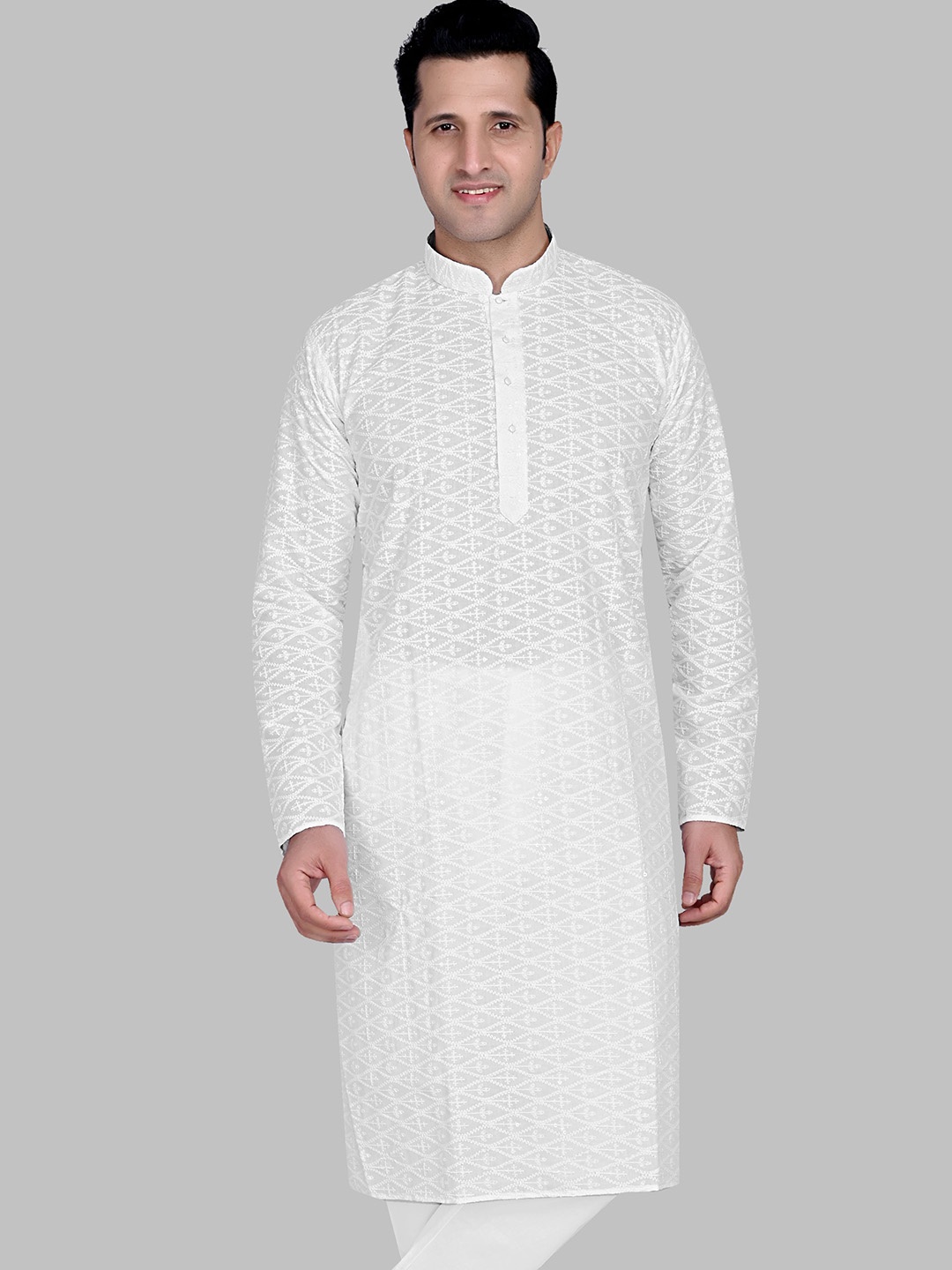 

Authentics Men Chikankari Kurta, White