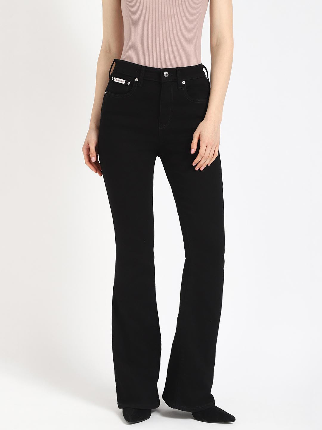 

Calvin Klein Jeans Women Bootcut Jeans, Black