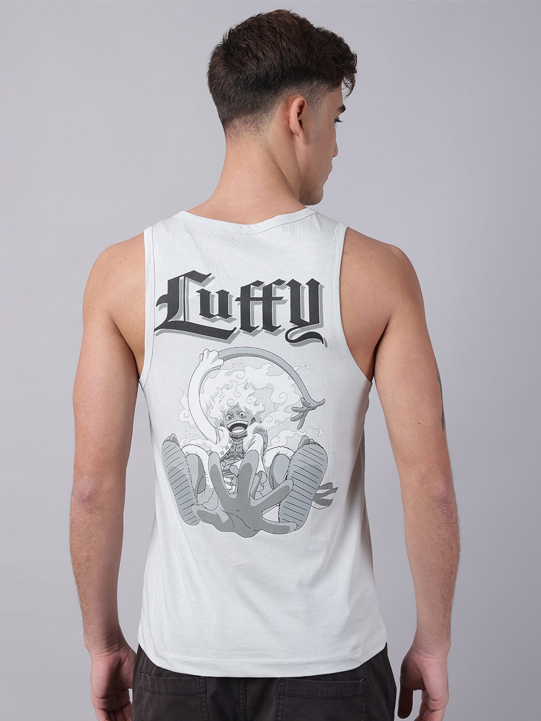 

Free Authority Men Luffy Printed Regular Fit Vest, Grey