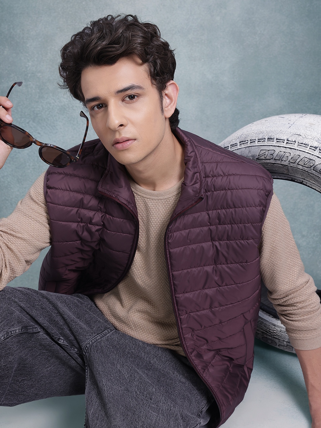 

The Roadster Lifestyle Co. Lightweight Gilet Jacket, Brown