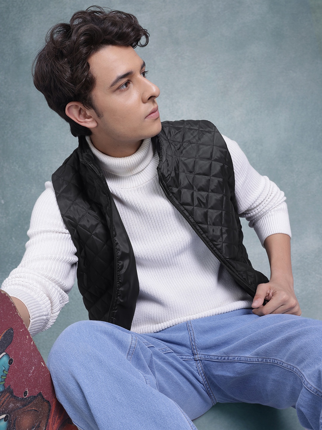 

The Roadster Lifestyle Co. Lightweight Quilted Gilet Jacket, Black