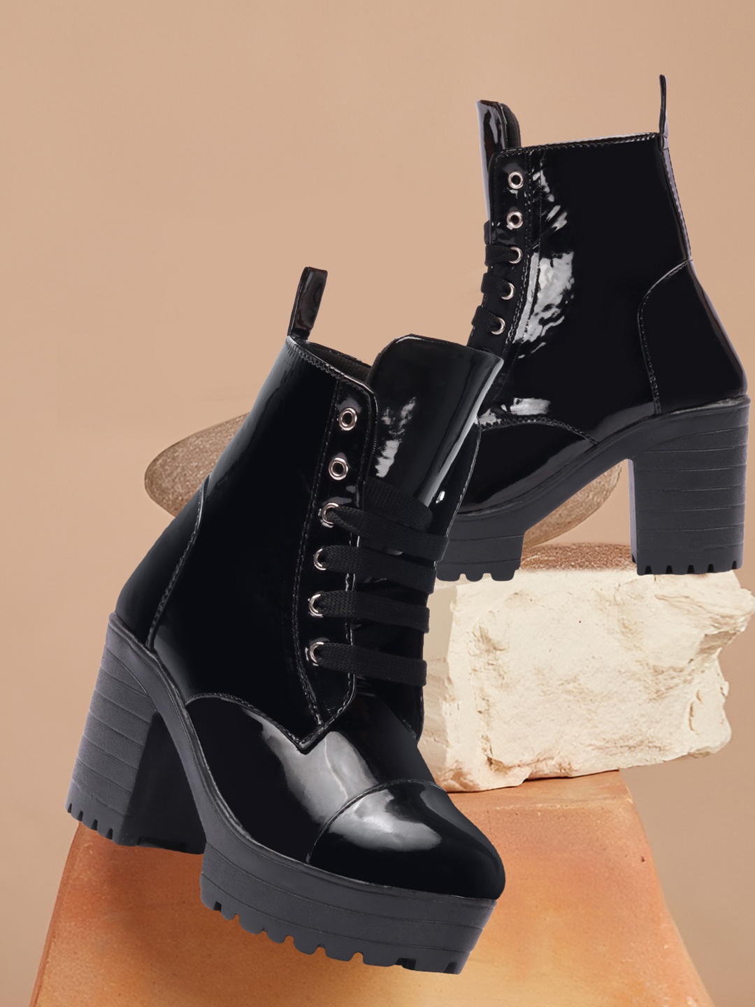 

Killer Women Lace-up Ankle Boots, Black