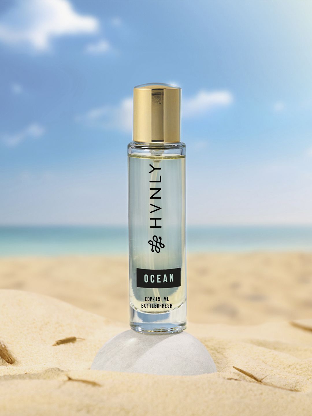 

HVNLY Men Ocean Long Lasting Eau De Parfum - 15 ml, Transparent